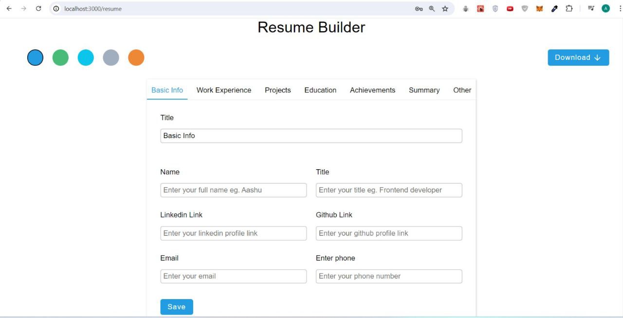 Resume Builder